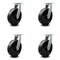 Service Caster 12 Inch Extra Heavy Duty Phenolic Wheel Swivel Top Plate Caster SCC, 4PK SCC-KP92S1230-PHR-4 - alternate 5